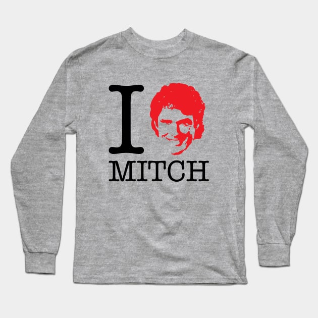 I Heart Mitch Baywatch David Hasselhoff Long Sleeve T-Shirt by Rebus28